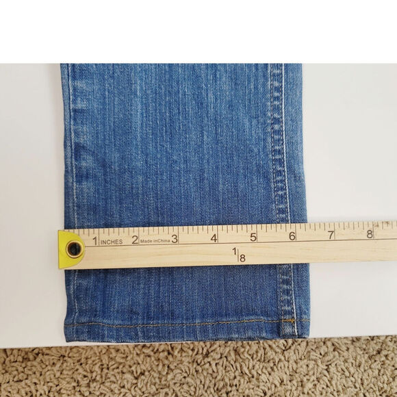 ACNE HEX LENA MID RISE SLIM FIT MEDIUM WASH JEANS, SZ 27x34 - Picture 16 of 16